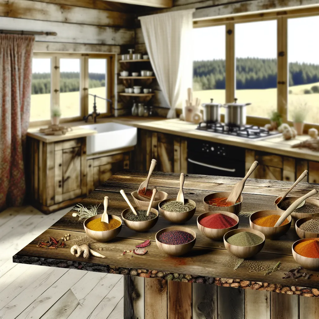 Custom spice blending station