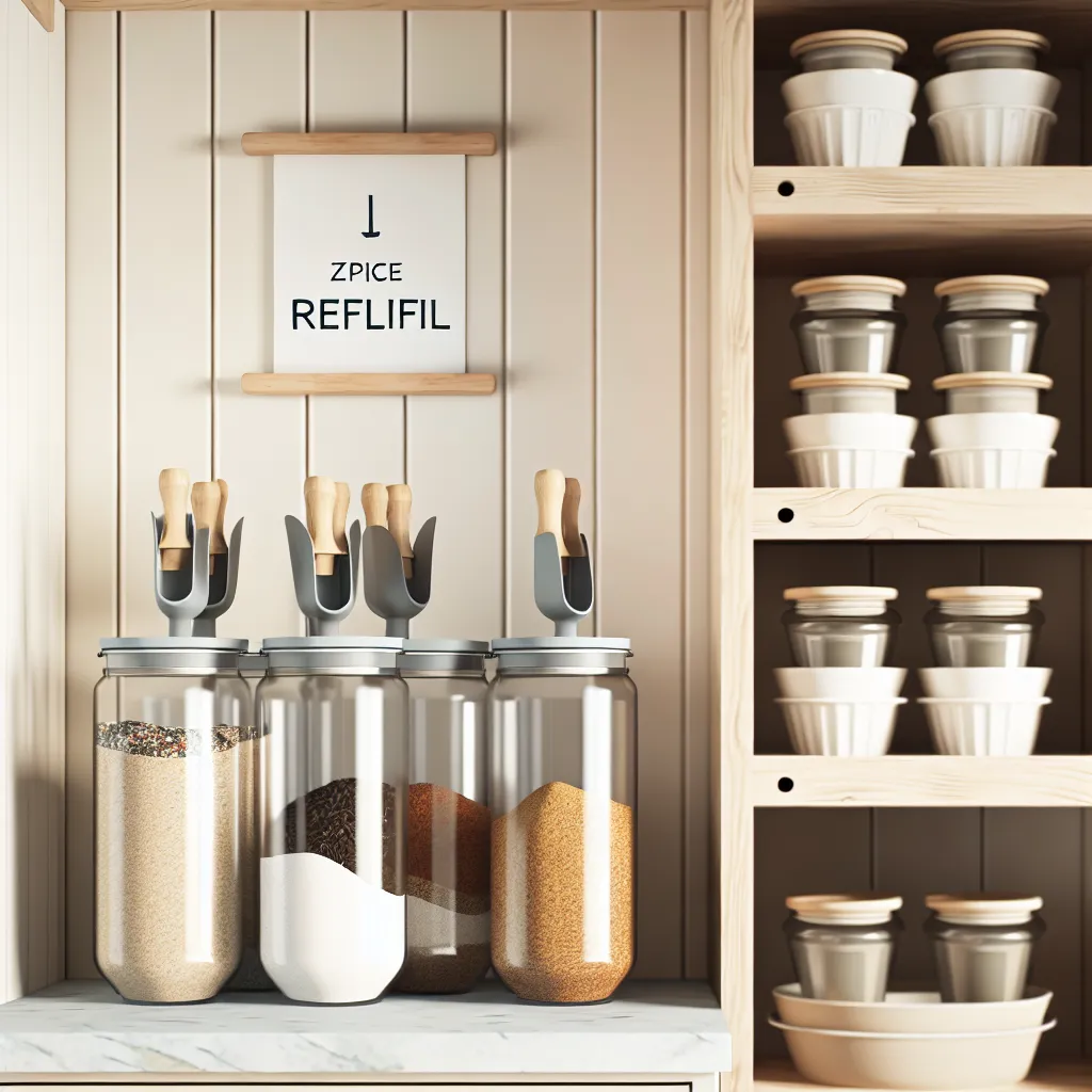 Bulk spice refill station