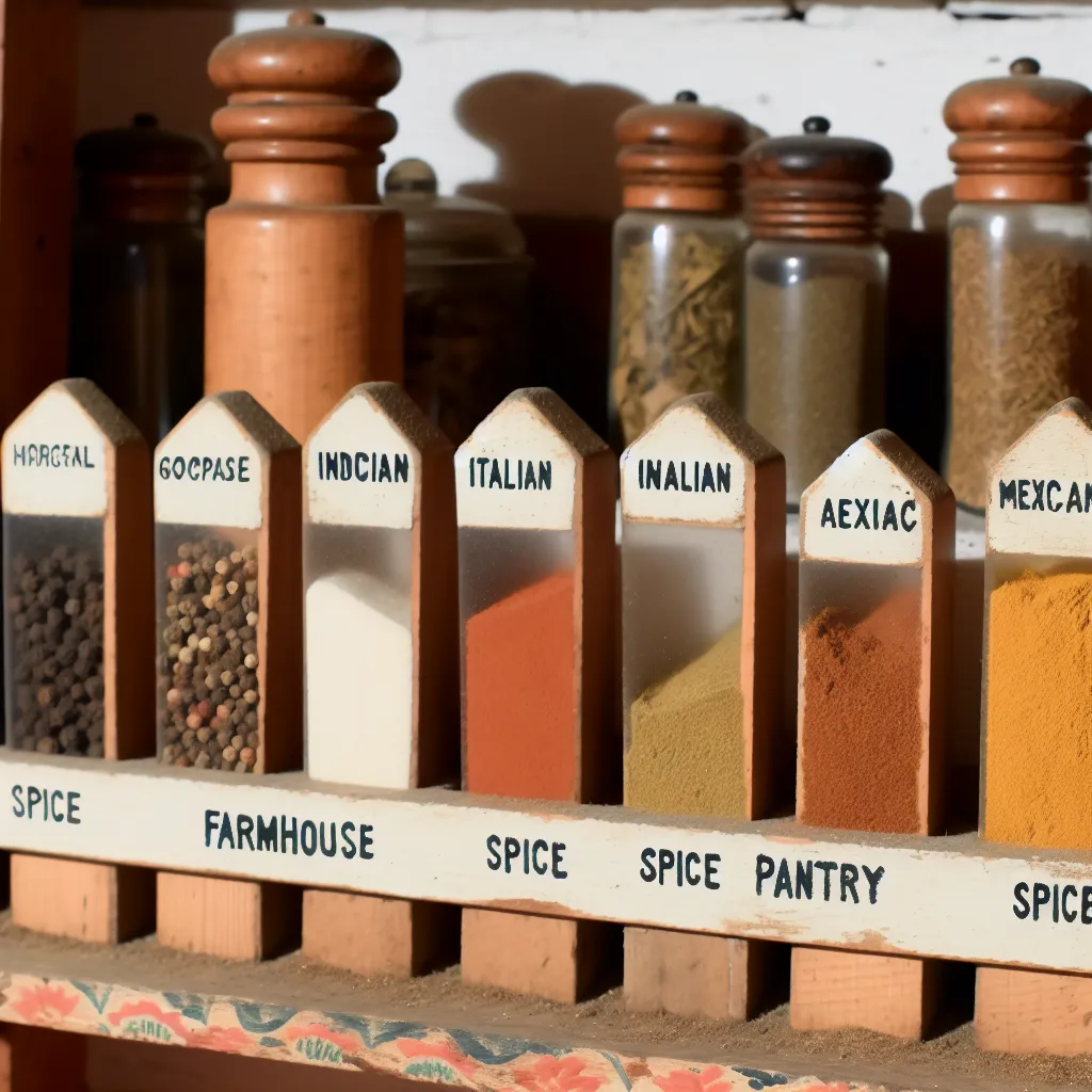 Cuisine-based spice organization