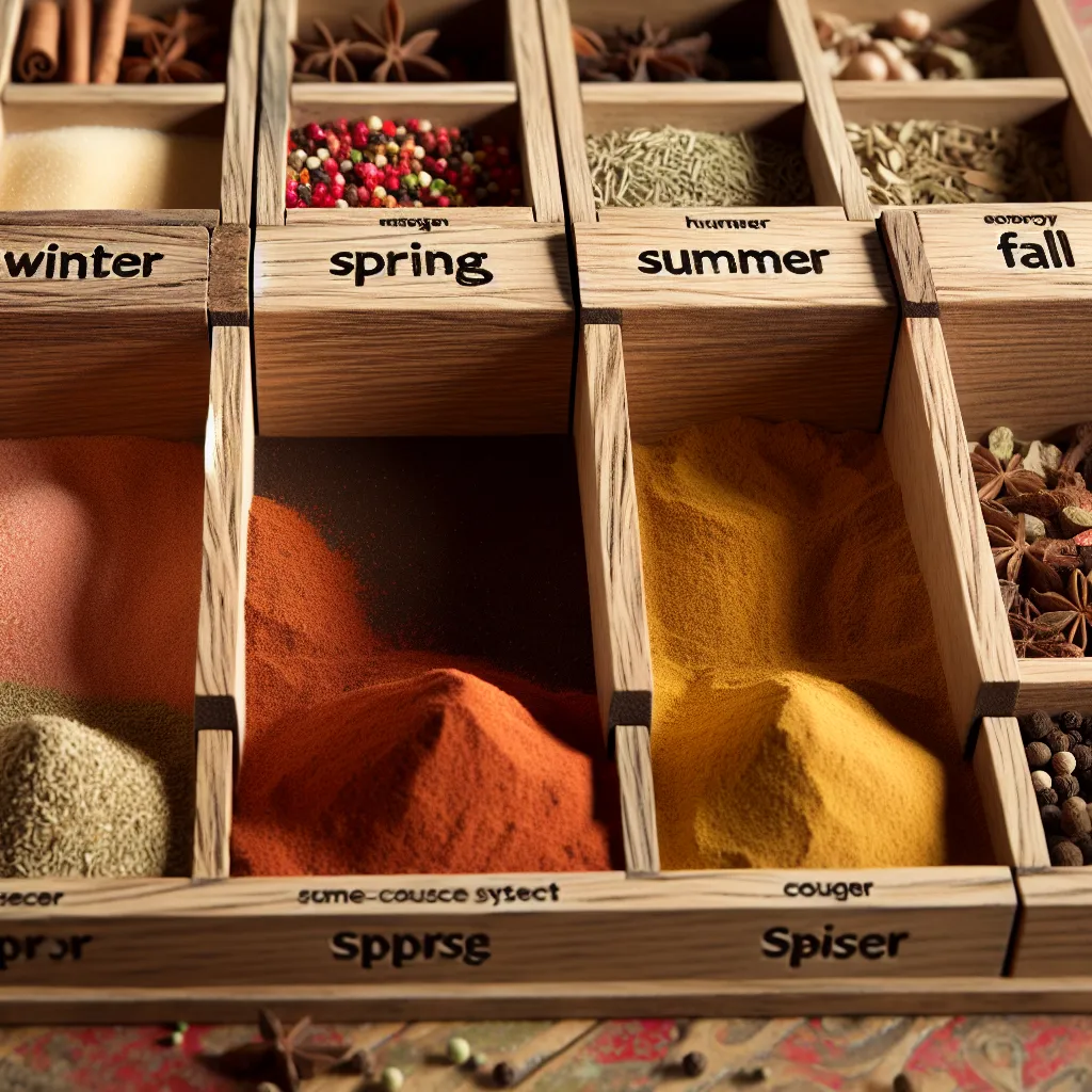 Seasonal spice organization